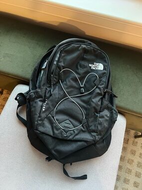 The North Face Black Everyday Backpack with External Bungee